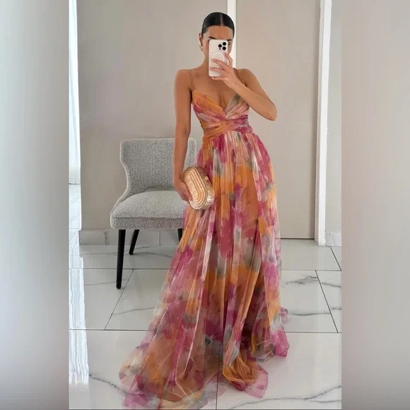 NWT Imogen Multicolor Maxi Dress - XL - Picture 1 of 1